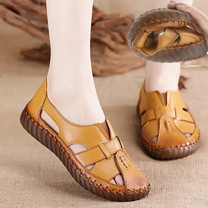 Sandales Femme - Nouveau Design 2026 - Sandales en Cuir de Vachette de Première Qualité