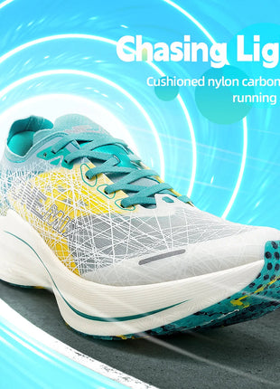 ONEMIX Marathon Scarpe da corsa con piastra in carbonio Assorbimento degli urti Scarpe sportive ultraleggere Tecnologia di rimbalzo Sneakers da uomo all'aperto PlatiNum