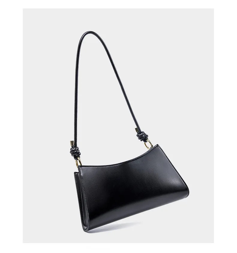 YANATARI underarm cowhide Genuine leather handbags women vintage red shoulder bag female korean luxury bag high quality 2025