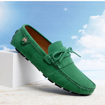 Scarpe di lusso da uomo Coppia mocassini in pelle scamosciata fatti a mano da donna Scarpe basse da guida Scarpe slip-on Mocassini comodi Scarpe casual da uomo