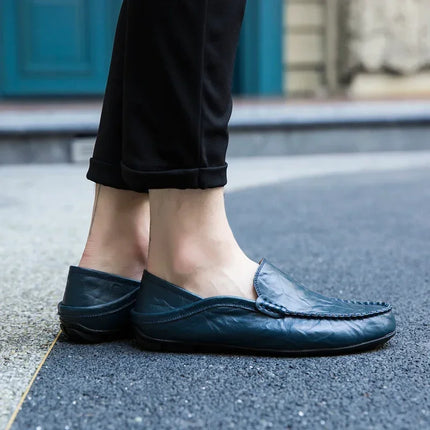 Scarpe da Uomo Casual in Pelle, Mocassini di Design, Slip-on, Scarpe da Barca di Alta Qualità, Chaussure Homme