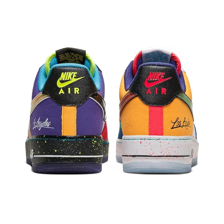Nike Air Force 1 'What The LA' Los Angeles Low top Skateboard Shoes Men's Red Pink Purple CT1117-100