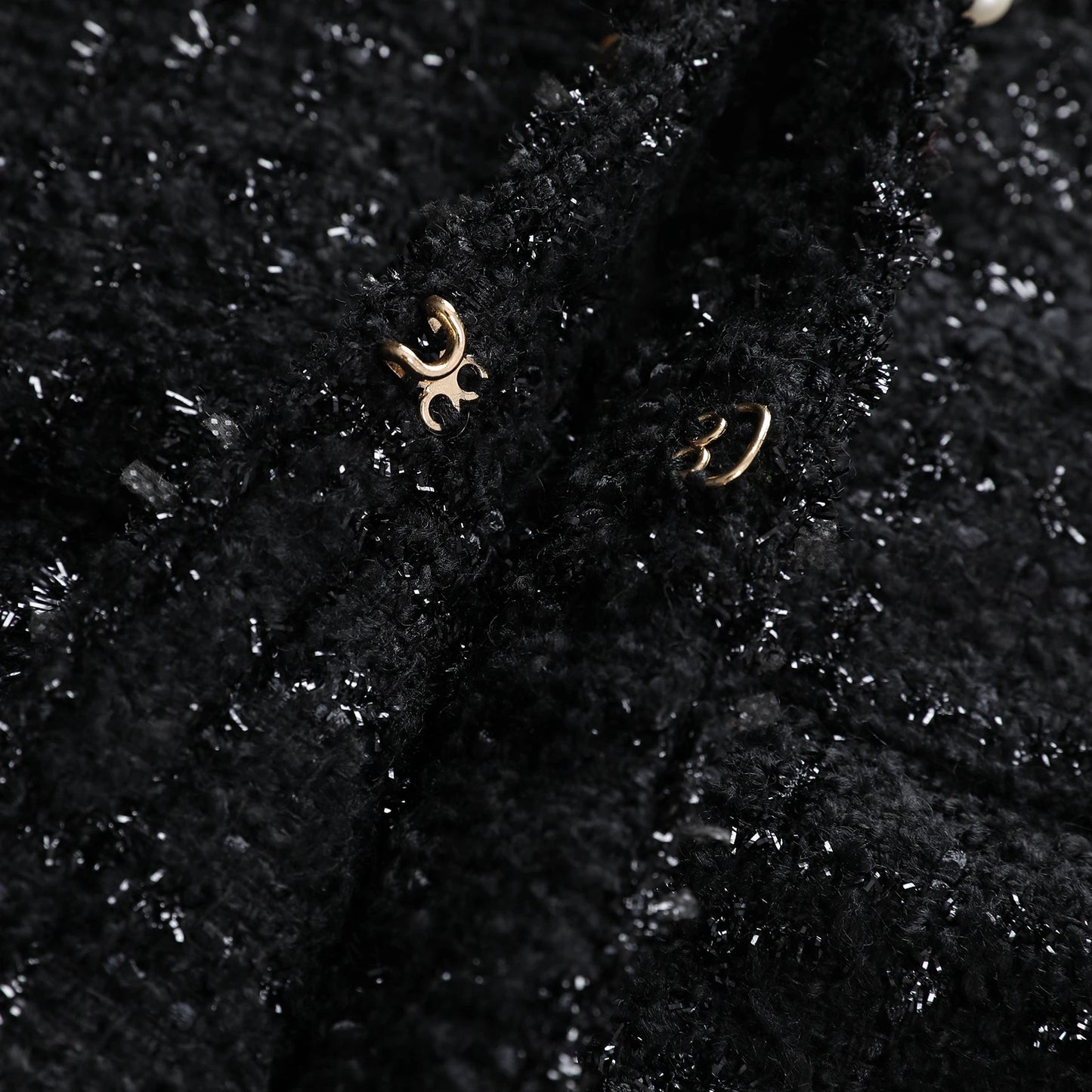 2025 new fashion round neck elegant light luxury celebrity high-end heavy industry beading temperament design tweed jacket