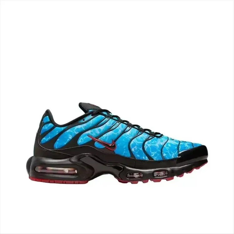 Nike Air Max Plus TN Black Baltic Blue Men's Fashion Breathable Mesh Upper Air Cushion Casual Sneakers HQ3824-001