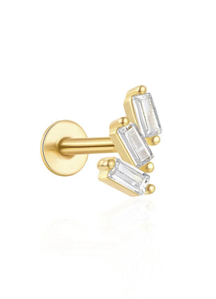 Orecchini con polsini piatti filettati con nappa tempestata di diamanti di nuovo stile, accessori per orecchie in stile europeo e americano. platinumshop
