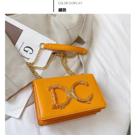 High quality fashionable women's bag hot selling chain bag trendy candy color small square bag for women PlatiNum