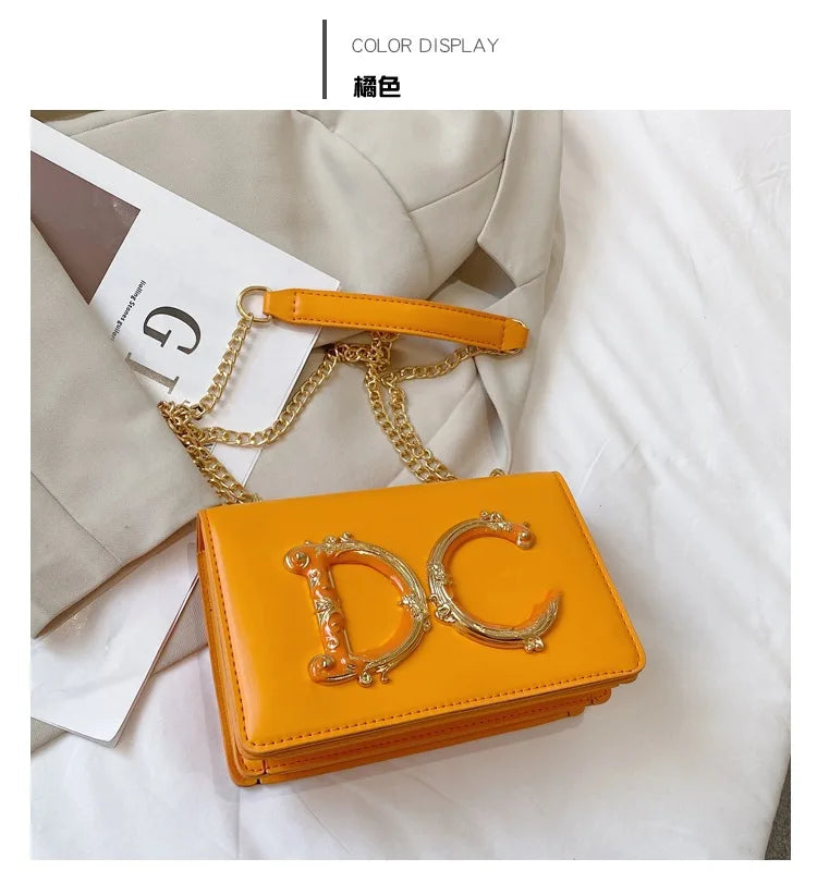 High quality fashionable women's bag hot selling chain bag trendy candy color small square bag for women PlatiNum