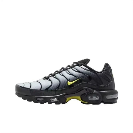 Nike Air Max Plus TN Men's Black Wolf Grey Opti Yellow Gradient Mesh Breathable Air Cushion Soft Elastic Sneakers DM0032-012