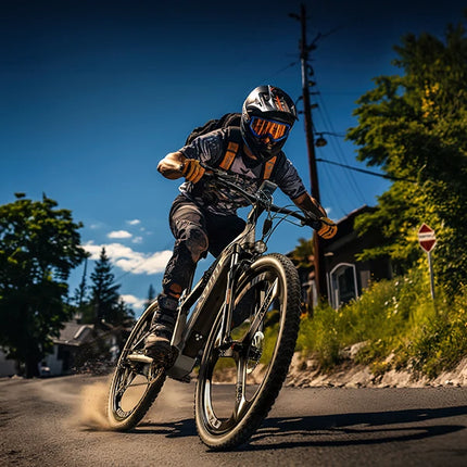 Bici elettrica da montagna CYSUM M520, bici elettrica fuoristrada per adulti da 29", bicicletta elettrica assistita a pedale, batteria 48 V 15 Ah, cassetta a 7 velocità