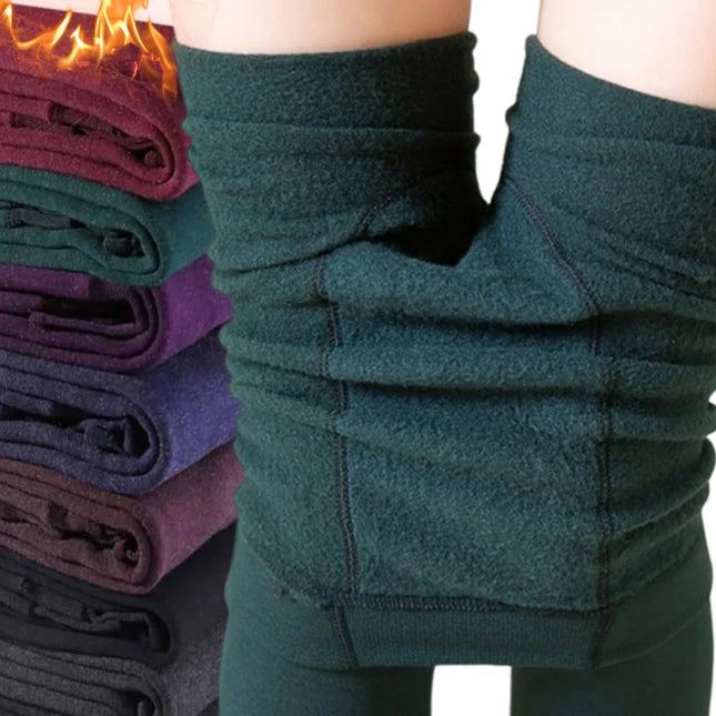 New Women Winter Thermal Leggings Warm High Waist Slim Thicken Velvet Tight Pants Pantyhose Fleece Stretchy Leggings Stockings PlatiNum