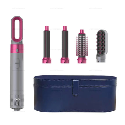 5 in 1 Hair Styler Powerful Fast Drying Ionic Hair Dryer High Speed Hot Comb Brush Set Professional Hair Straightener
