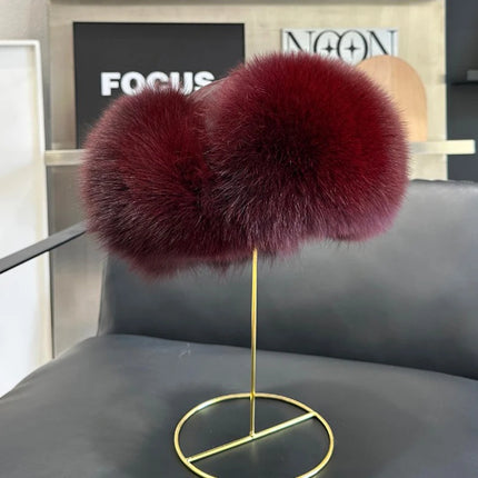 2026 100% Real Fox Fur Hats Women's Russian Ushanka Aviator Trapper Snow Skiing Hat Caps Earflap Winter Raccoon Fur Outerwear Ha