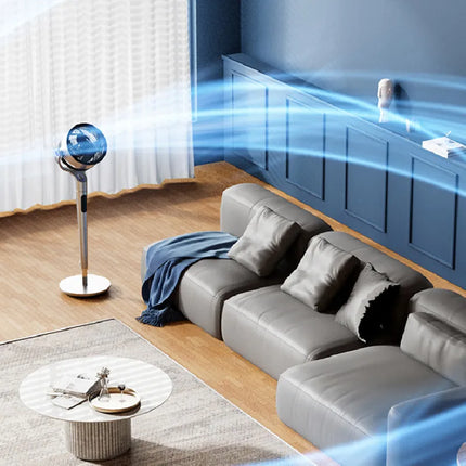 Ventilatore da Terra 220V con Telecomando, Silenzioso, Elettrico, con Timer, per Circolazione dell'Aria, Apparecchio di Raffreddamento Intelligente
