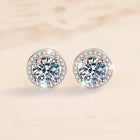 DISINIYA Color Earrings Mosonite Earring Square Bag Earrings marry Jewelry simple and fashionable party, Valentine's Day gift PlatiNum