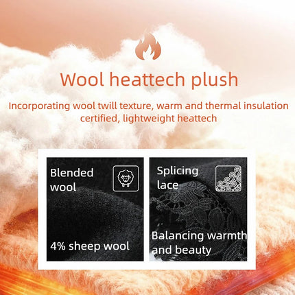 AMII Minimalist Mini Skirt 2025 Winter New Short Wool Warm Skirts For Women Patchwork Lace Casual Solid Clothing Ladies 12544125 PlatiNum
