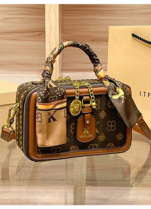 Brand Women's Bag 2025 New Style Light Luxury Western Style High Quality Handbag Designer Casual Versatile Crossbody Bag PlatiNum
