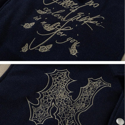 Man Baseball Jacket Winter Letter Embroidery Varsity Jacket Women American Vintage Coat Warm Fashion Hip Hop Original Original