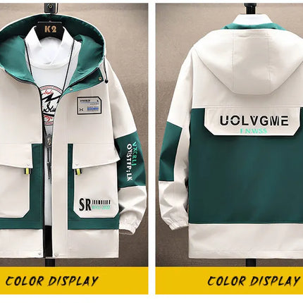 Autumn new style Fashion Trend Hooded Jacket spring Men's Casual Comfort Fleece High Quality Coat male full size M-4XL