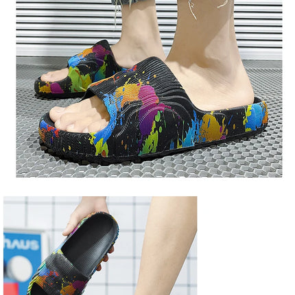 Scarpe estive da uomo Pantofole da spiaggia Scivoli antiscivolo in EVA all'aperto Moda donna Appartamenti Infradito Sandali casual Casa di lusso
