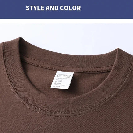Men's Summer 100% Pure Cotton Short Sleeve Crew Neck Fashion Style Half Sleeve Breathable Top T-shirt Short Sleeve