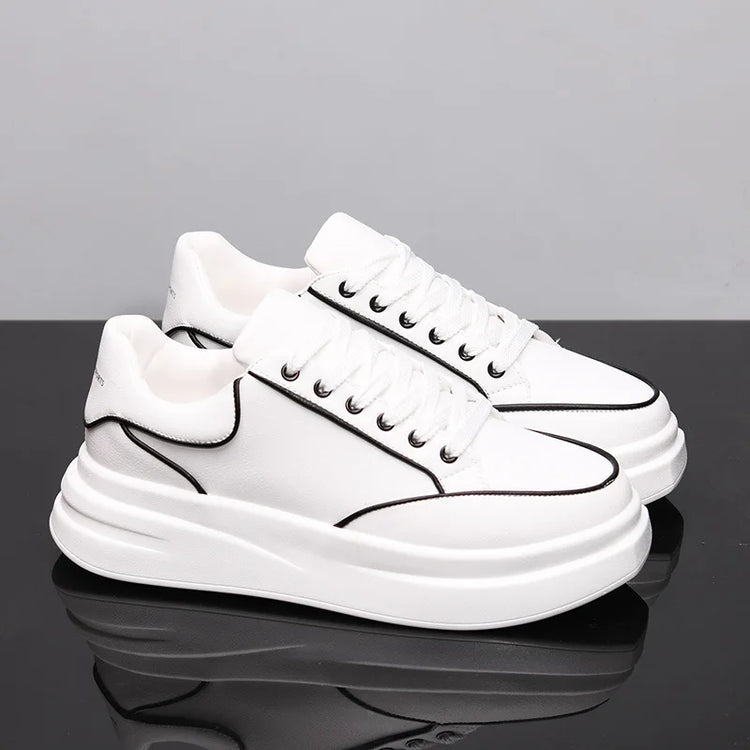 New Couple's Small White Shoes Men's Sneakers Women Sports Shoes Increased Height Inside Casual Sports Shoes