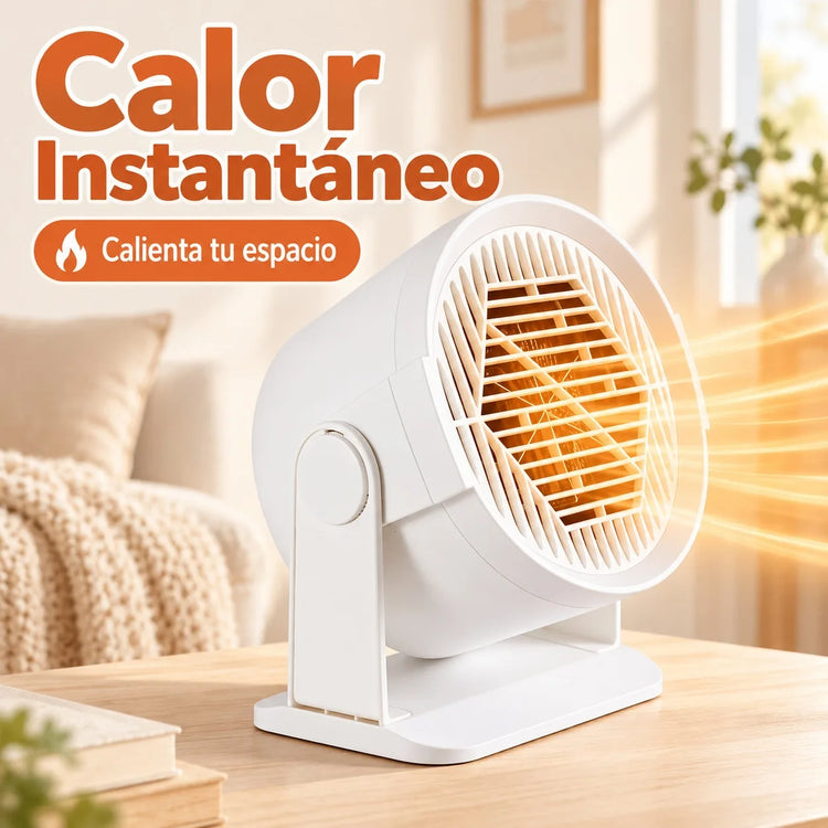 600W Portable Mini Electric Heater with Automatic Oscillation and 2 Power Levels, Compact Low-Consumption Desktop Heater for Home and Office, 16x10x17cm White
