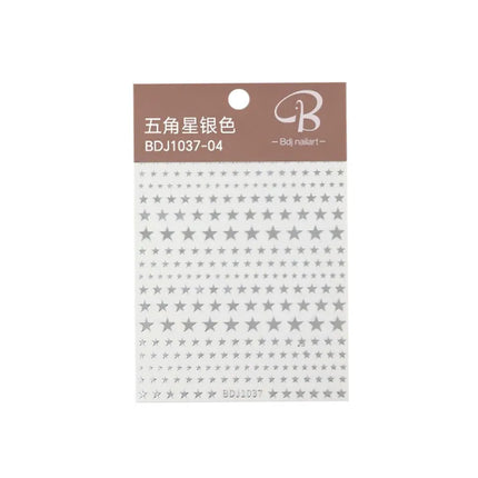 ail Stickers Self-adhesive Nail Ribbon Star Sticker Gel Polish Decals Kawaii Accesories ZJT15