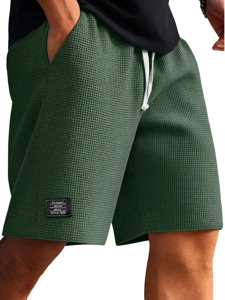 Pantaloncini Casual Jacquard da Uomo, Stile Harajuku, Tinta Unita, Pantaloni Corti alla Moda, Abbigliamento Retrò da Uomo, Streetwear Nuovo platinumshop