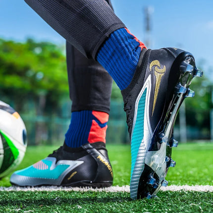 Nuovi Scarpini da Calcio per Uomo, Scarpe Sportive da Esterno per Ragazzi, Tacchetti Lunghi Antiscivolo Traspiranti, Scarpe da Calcio per Allenamento e Partite, Comode per Adulti