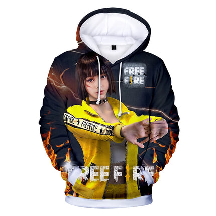 Cartoon Novelty Cute New Game FREE FIRE 3D print Hoodies Sweatshirts Men/Women Sweatshirt Fashion Casual Long Sleeve Pullovers