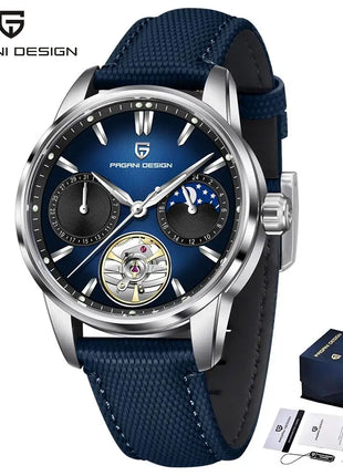 PAGANI DESIGN 41MM Orologio da uomo Orologio meccanico automatico di lusso Orologio da pilota impermeabile in acciaio inossidabile da 100 m PDYS021