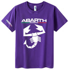 Abarth Scorpion 100% cotone T-shirt da uomo Abarth Scorpion Bianco Nero Auto Sport da corsa Italia M