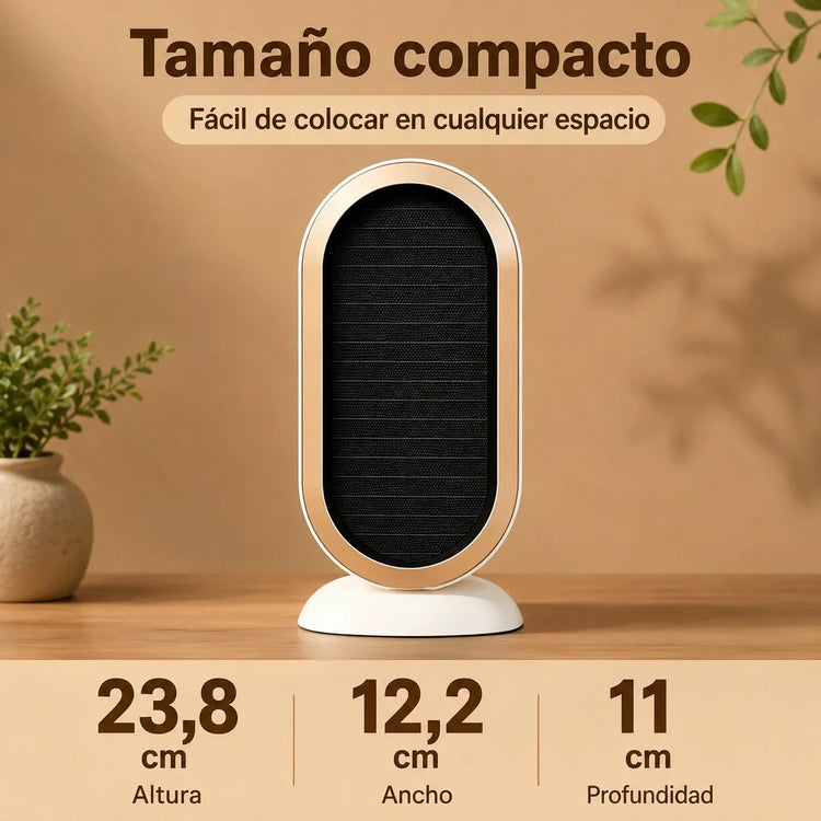 Portable 400W Low-Consumption PTC Electric Heater for Desk and Home, Mini Ceramic Fast-Heating Heater with Automatic Shut-Off