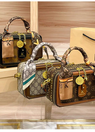 Brand Women's Bag 2025 New Style Light Luxury Western Style High Quality Handbag Designer Casual Versatile Crossbody Bag PlatiNum