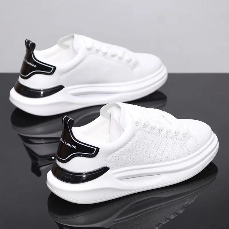 Summer breathable white shoes trendy couple shoes fashionable outdoor sports shoes versatile white casual shoes running shoes