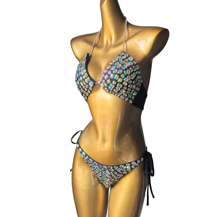2026 the newest Venus Vacation diamond bikini crystal bar bikini rhinestone fashion bar bikini swimwear full crystal bikini