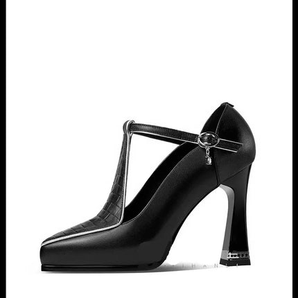 Scarpe sexy con tacco alto da donna sandali da festa con punta a punta estate 2024 abito alla moda scarpe eleganti pompe con plateau di tendenza Femme Zapatos