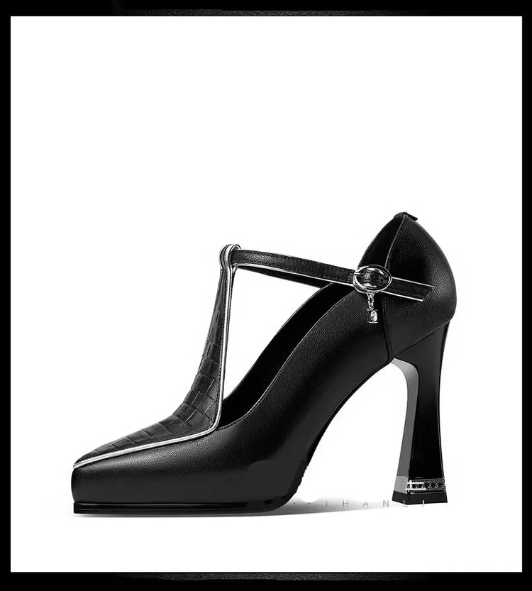 Scarpe sexy con tacco alto da donna sandali da festa con punta a punta estate 2024 abito alla moda scarpe eleganti pompe con plateau di tendenza Femme Zapatos