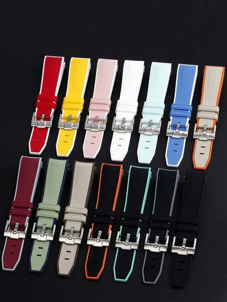 Per Omega Swatch 20mm Curva cinturino per orologio Speedmaster MoonSwatch Planet Snoopy cinturino cinturino a sgancio rapido braccialetto in gomma platinumshop