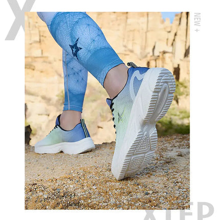 Xtep Running Shoes For Men Breathable Wear-Resistant Men's Sports Shoes Lightweight Jogging Cushioning Sneakers 877119110026 PlatiNum