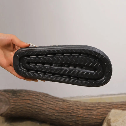 Pantofole estive con stampa leopardata per donna Scivoli da doccia per interni con suola spessa alla moda Sandali da spiaggia sexy Calzature versatili da donna
