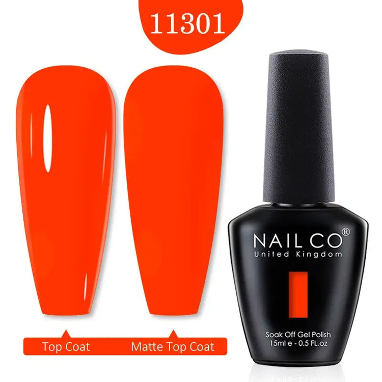 NAILCO 15ml Green Blue Series UV Nail Gel Polish Blue Colors UV&LED Gel Varnish Red Soak Off Semi Permanent LED Nail Gel Varnish
