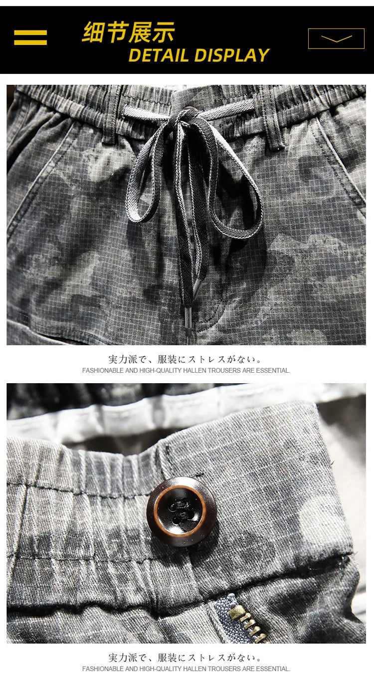 Camouflage Military Jogger Pants Men 2025 Pure Cotton Men's Spring Autumn Multi-pocket Function Cargo Pant Streetwear Trousers