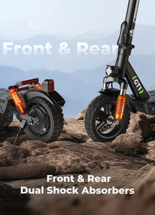Isiswheel GT1 Scooter elettrico Motore 800W Batteria 48V10Ah EScooter 10 Pneumatico fuoristrada Pieghevole City Commuter E-Scooter