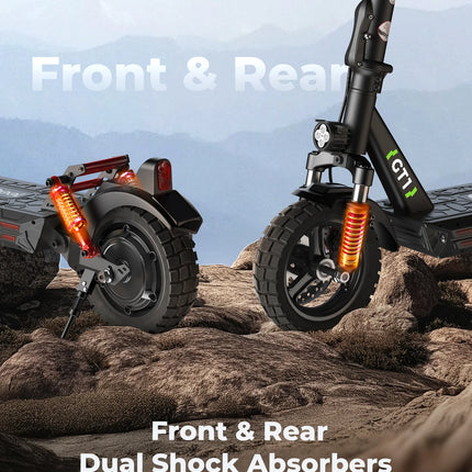 Isiswheel GT1 Scooter elettrico Motore 800W Batteria 48V10Ah EScooter 10 Pneumatico fuoristrada Pieghevole City Commuter E-Scooter