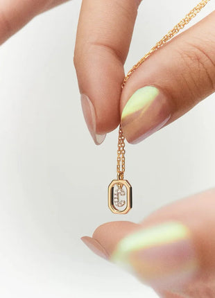 New 925 Sterling Silver Letter Necklace Personalized Charming English Alphabet Pendant Collar Birthday Gift  Exquisite Jewelry PlatiNum