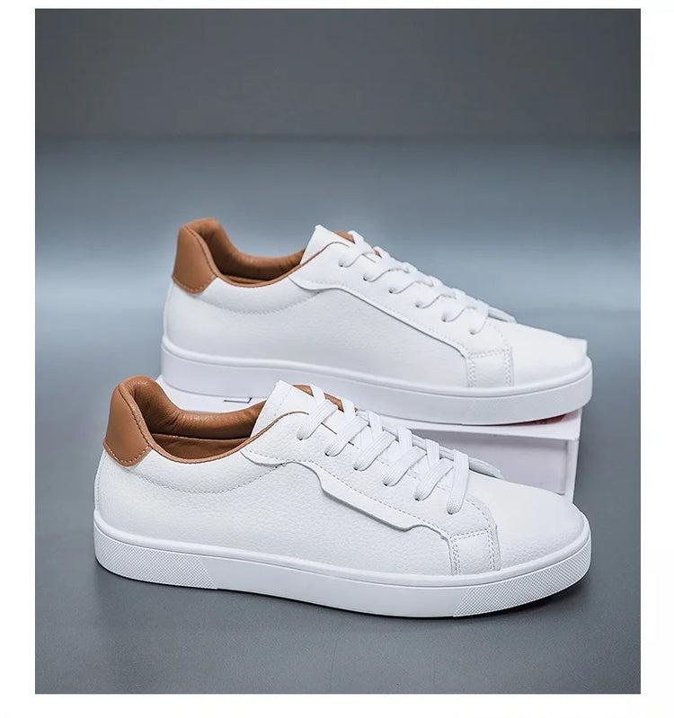 Leather Men's Sports Shoes - Casual Style, Breathable Men's Shoes, Anti-slip and Comfortable, Men's Casual Sneakers