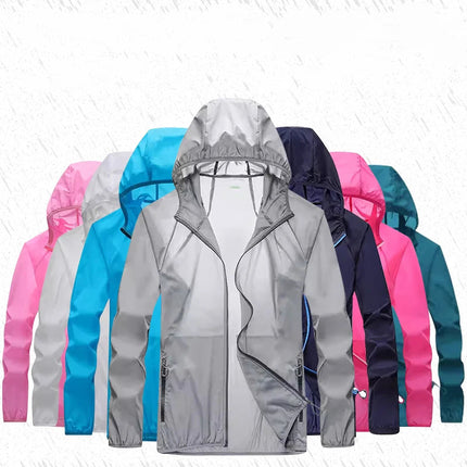 Golf Raincoat Rain Jacket Waterproof Lightweight Quick-Dry UV Sun Protection Breathable Outdoor Sports Men Women Golfing Apparel PlatiNum