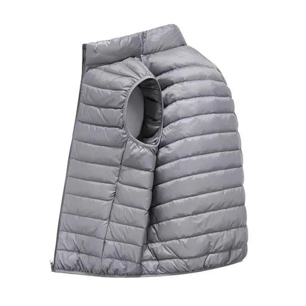 Men' Sleeveless Vest Jackets Winter Fashion Male Cotton-Padded Vest Coats Men Stand Collar Warm Waistcoats Clothing