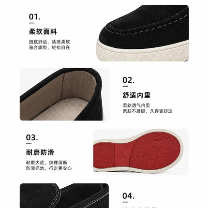 Scarpe casual da uomo estive, comode, con plateau, mocassini di design, traspiranti, slip-on, scarpe da ufficio piatte da uomo